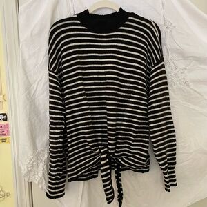 black and white striped sweater!